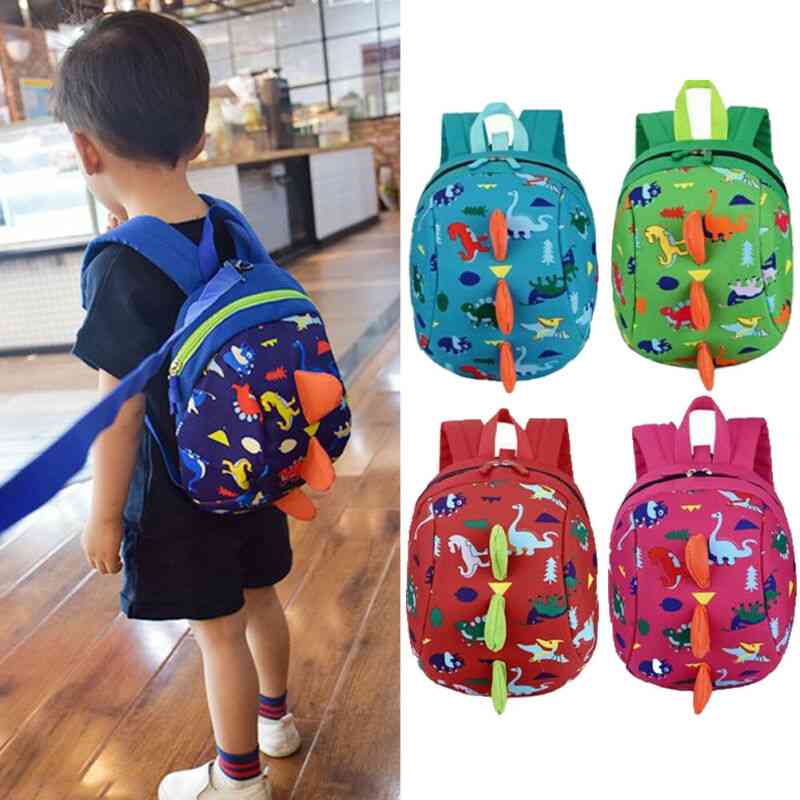 Cute Dinosaur Baby Safety Harness Backpack, Anti-lost Bag