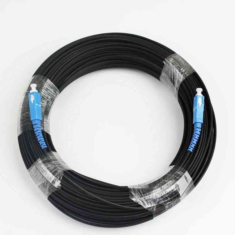 Sc / Upc Single Core Outdoor Drop Cable, Optical Fiber Patch Cord