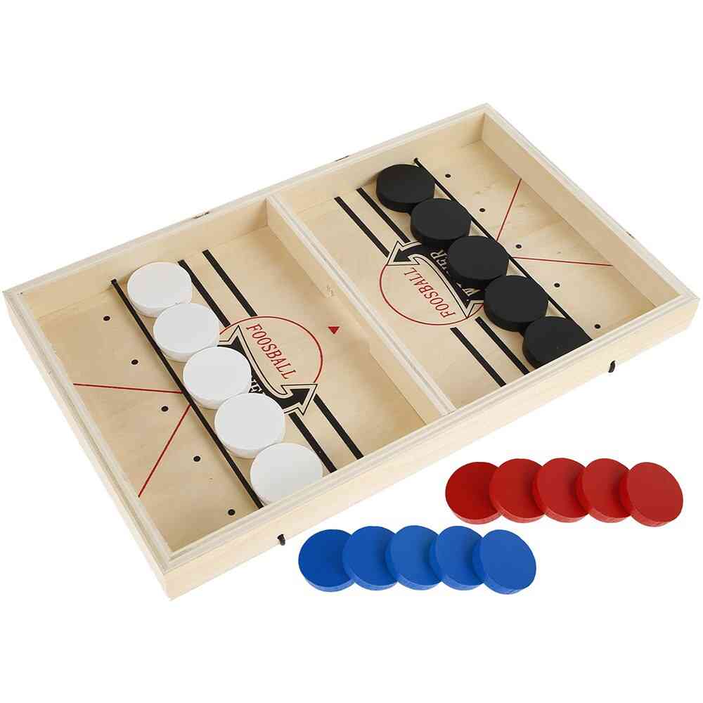 Catapult Chess- Sling Puck Hockey, Family Table, Board Game Toy