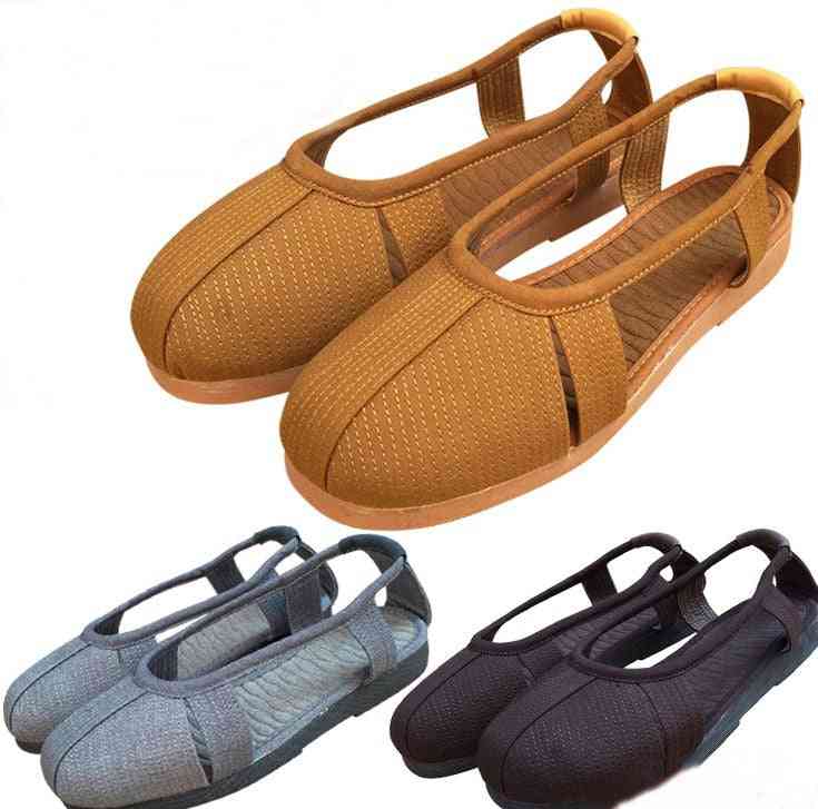 Unisex poletni čevlji shaolin menih kung fu - budistični laični sandali za meditacijo