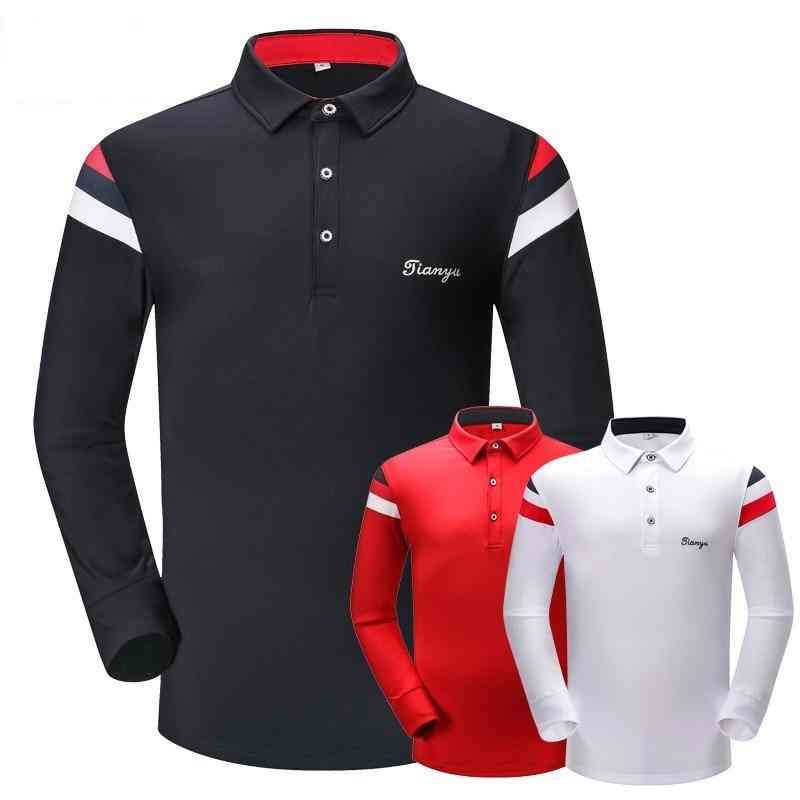 T-shirt da golf a maniche lunghe, traspirante e ad asciugatura rapida