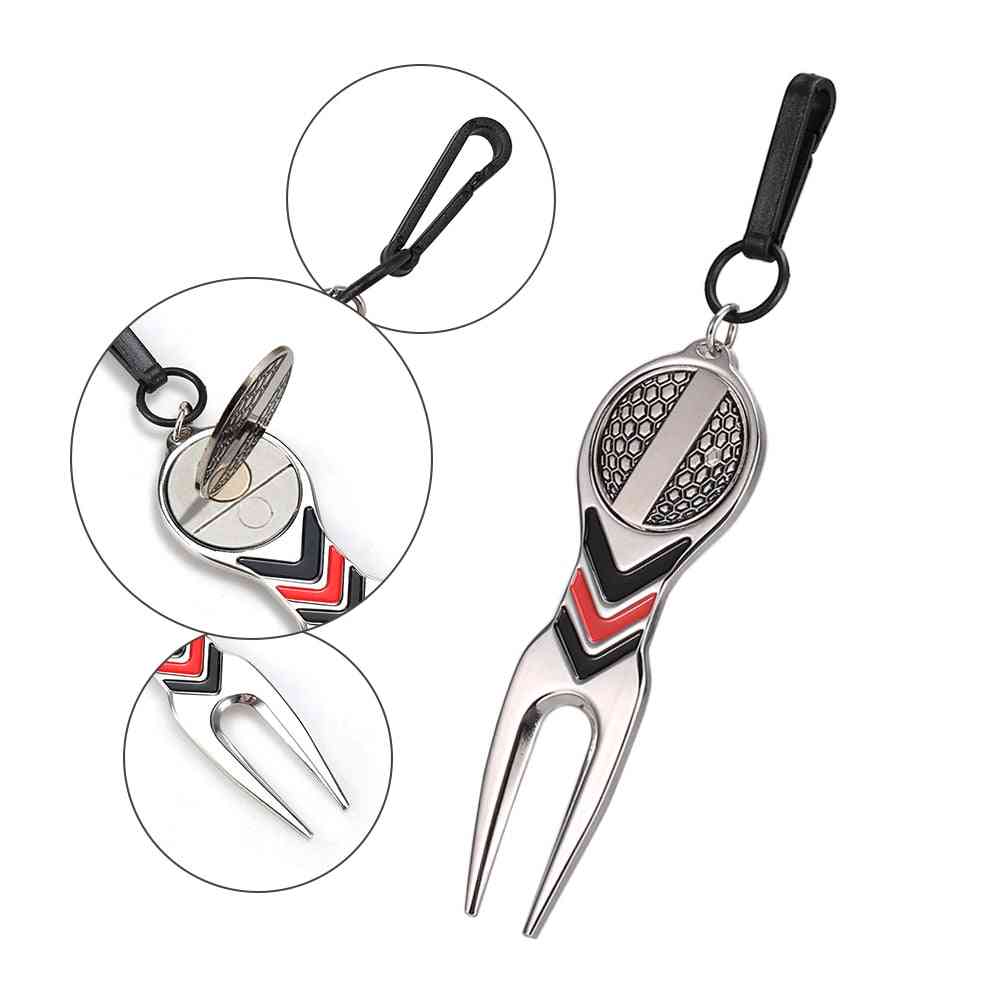 Golf Divot Repair Tool, Pitch Groove Cleaner