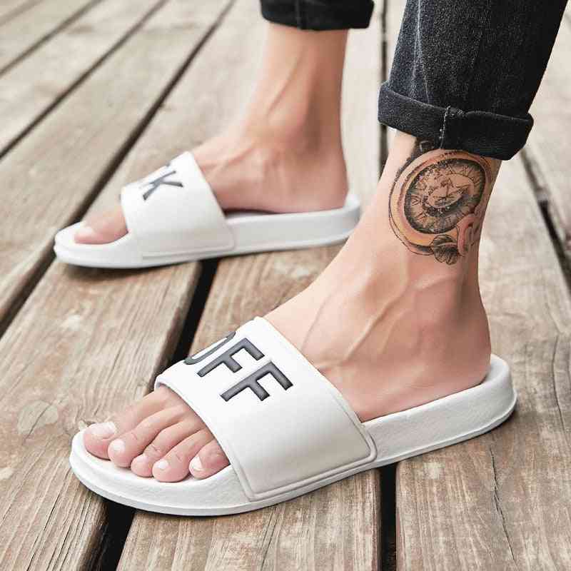 Men Slides Slippers Casual Bathroom Sandals