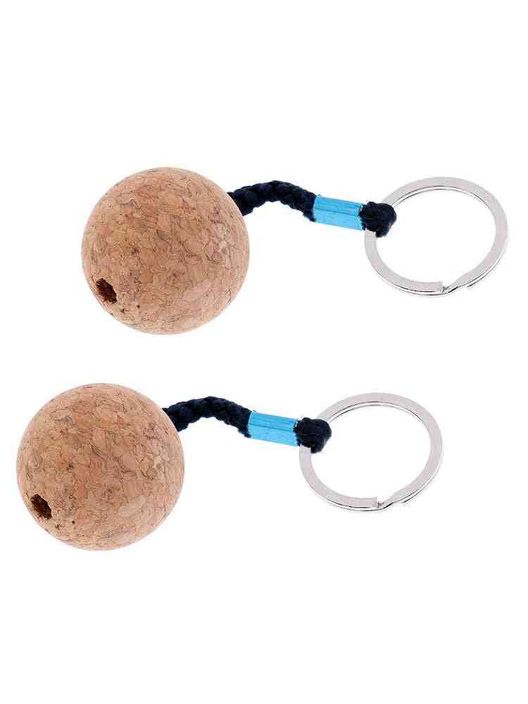 Cork Ball- Floating Buoy, Key Chain Holder