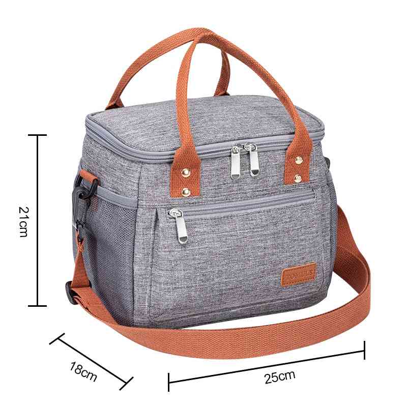 Portable Lunch Box, Thermal Cooler & Shoulder Handbag