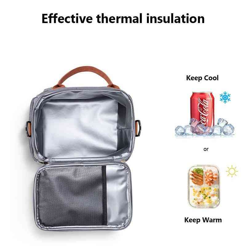 Lunch box portatile, borsa termica e borsa a tracolla