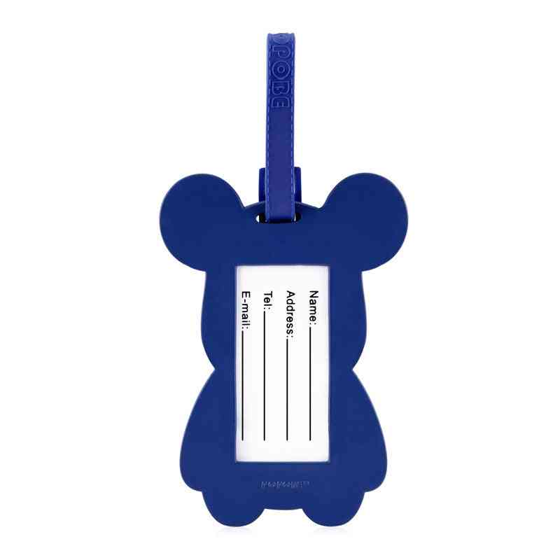 Karikatura násilného medvěda golfový bag tag, vozík caddy, jmenovka, cestovní kabelka, adresa etikety pvc