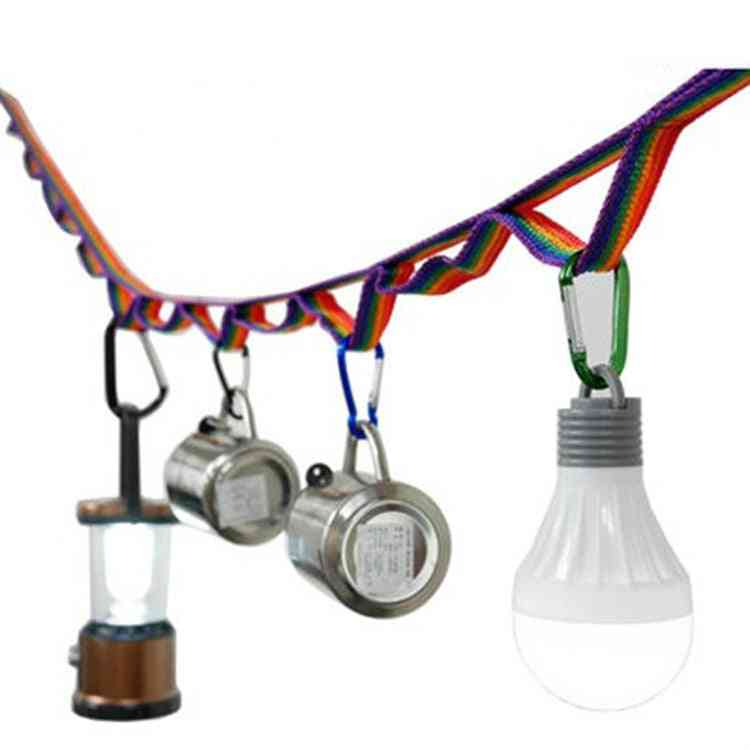 Hængereb, regnbuetelt kop, hængelampe til udendørstøj, linevævning