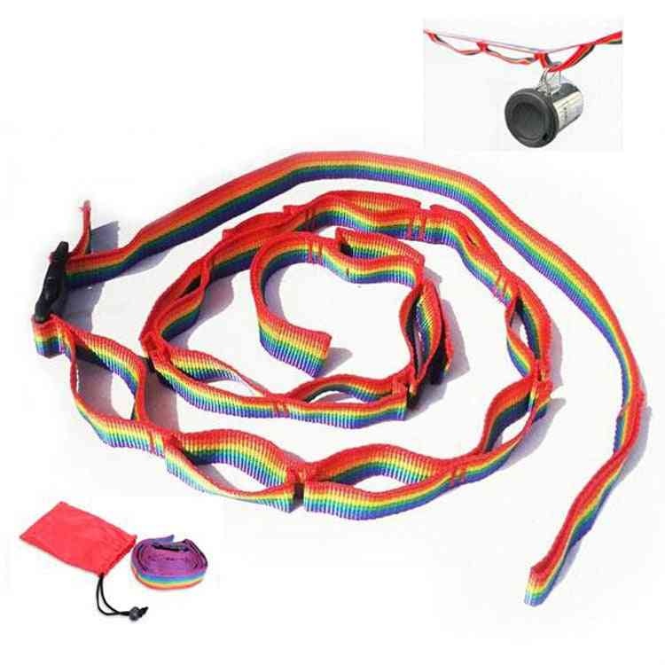 Hanging Rope, Rainbow Tent Cup, Hang Lamp For Outdoors Clothes, Line Weave