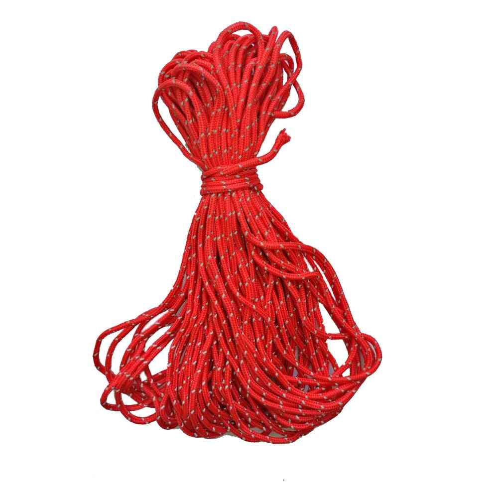 Reflective Paracord- Tent Cord Rope, Camping Runner, Guy Line