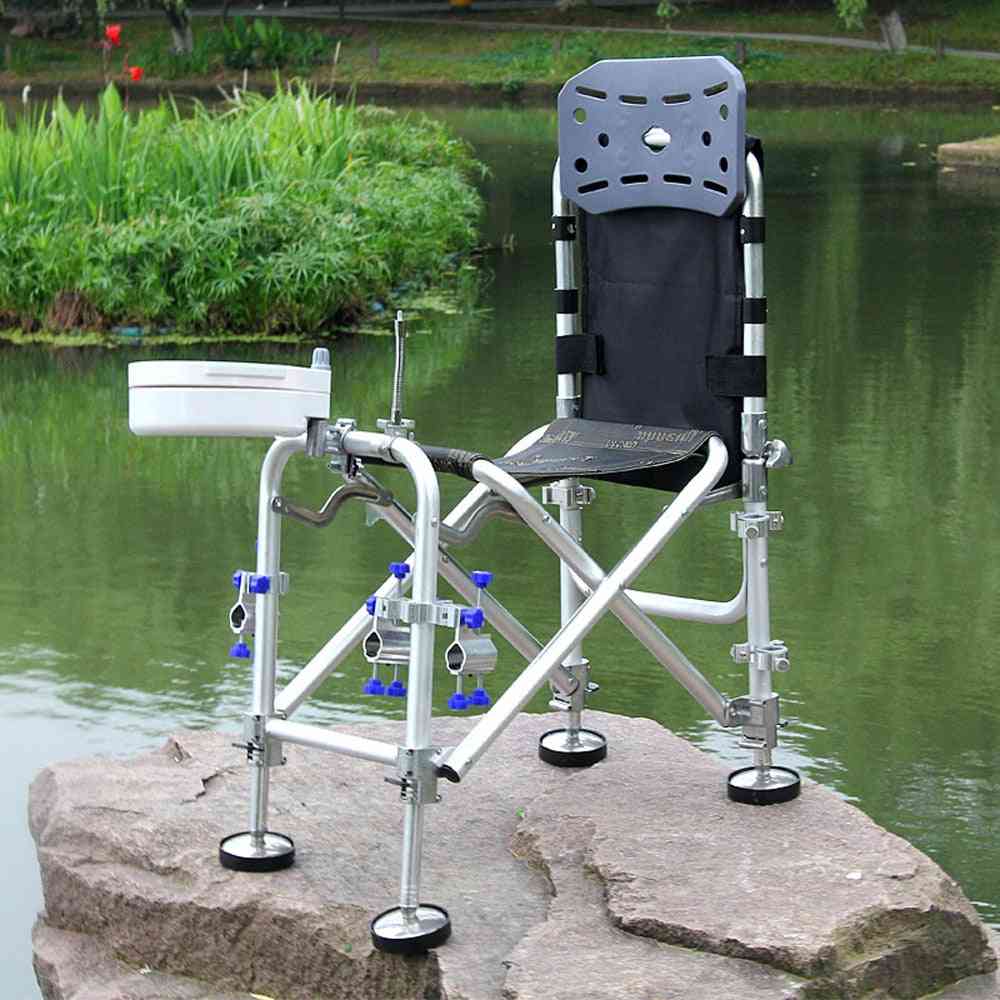 Multifunctional- Folding Fishing Chair & Double Turret, Fish Bracket Accessories