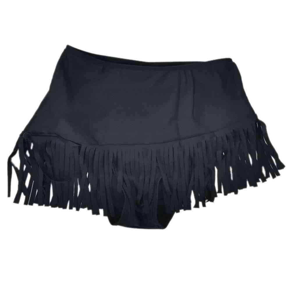 Distinctive Swimming Trunks, Rhinestone Lace Panties, Bottom With Skirt