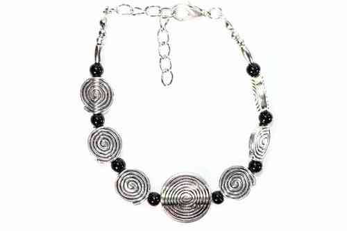 Infinity Spiral Charm Bracelet