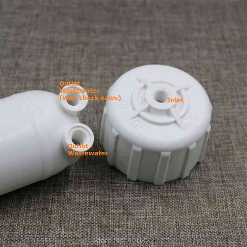 Membrane Housing + Reverse Osmosis Water Filter System Parts