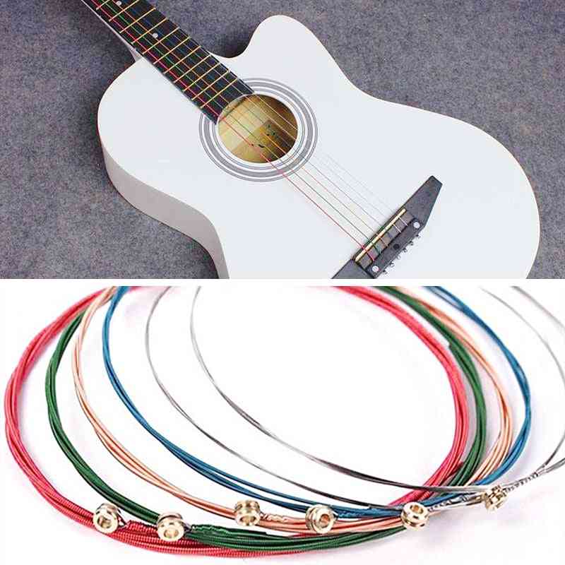 Mavrične pisane kitarske strune ea za akustično ljudsko kitaro