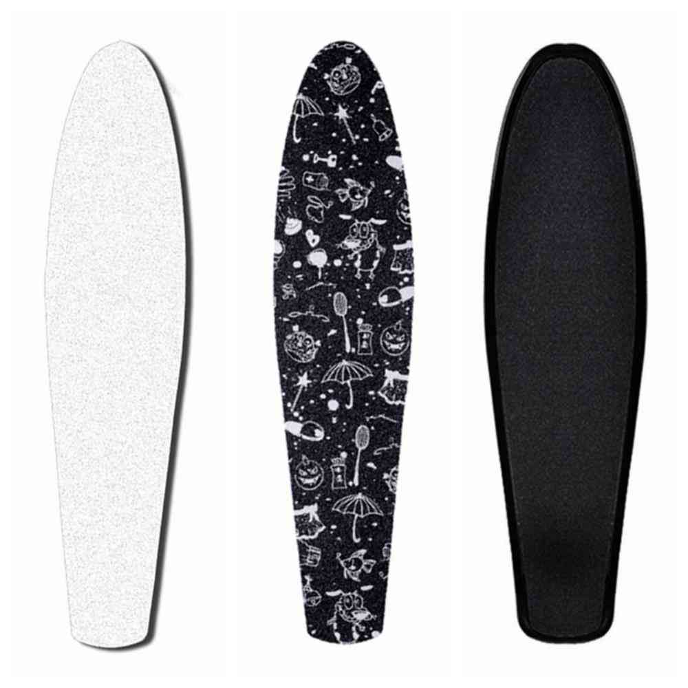 Anti-slip Waterproof, Printed Sticker, Adhesive Single Rocker, Sandpaper Skateboard