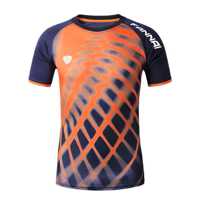 Sport T Shirt, Men Tops, Tees, Printing Fitness, Men's Running Short Sleeve Soccer, Badminton Shirts