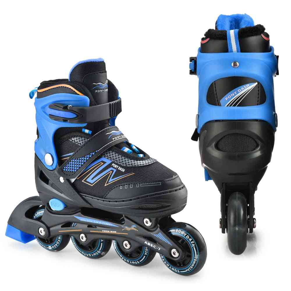 Adjustable Inline Skate With Illuminating Wheels For,, Sliding Free Skates