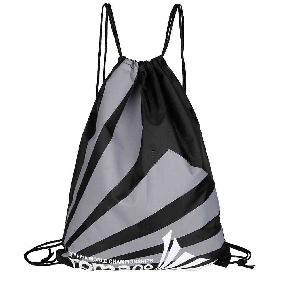 Portable, Double Layer Drawstring, Waterproof, Sports Bag