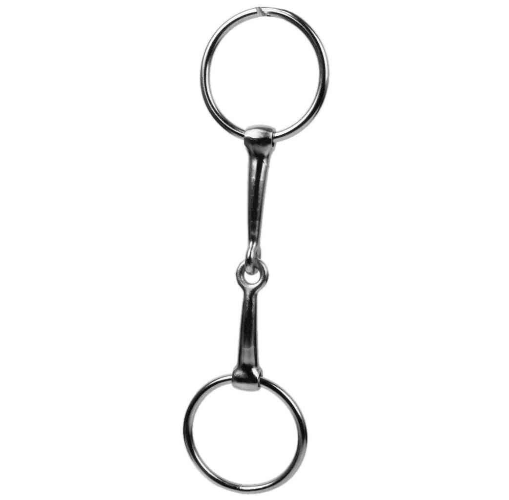 Mouth Loose 3 Inch Ring French Link Snaffle Horse Bit Equestrian Pony