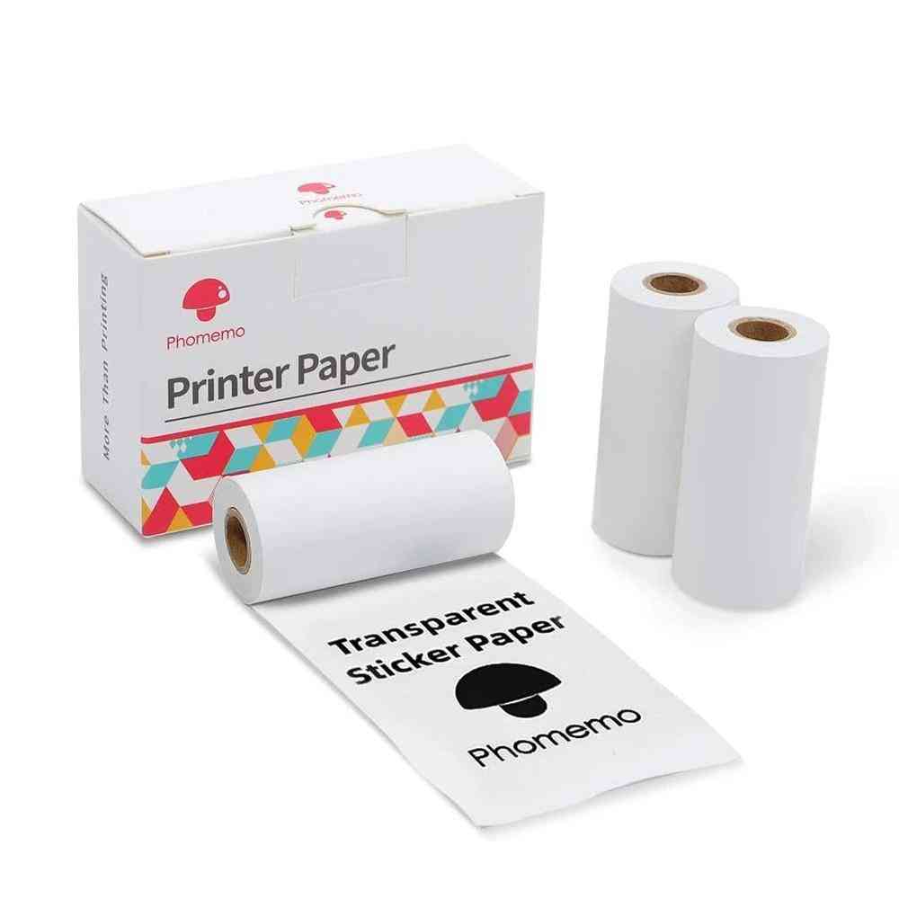 Thermal Printer, Printable Photo, Sticker Label Paper For Self-adhesive, Tag Code