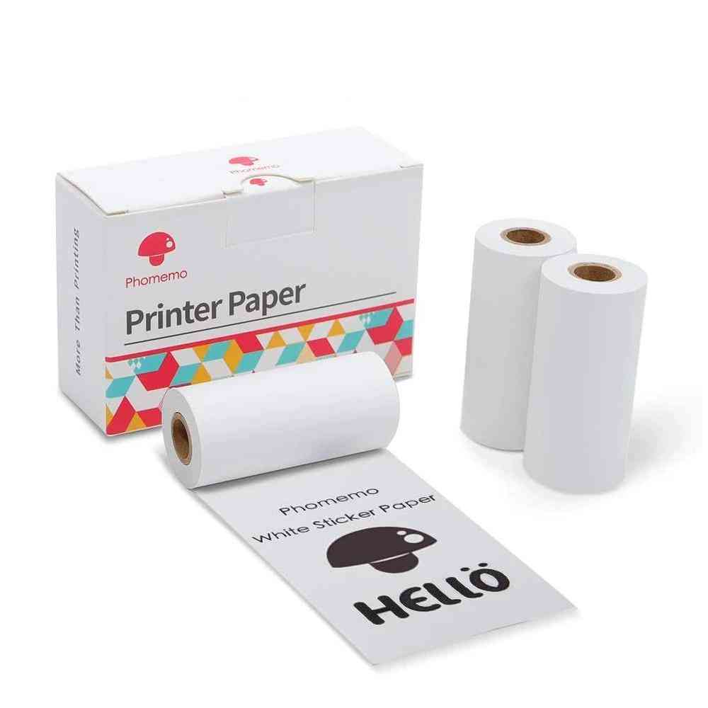 Thermal Printer, Printable Photo, Sticker Label Paper For Self-adhesive, Tag Code