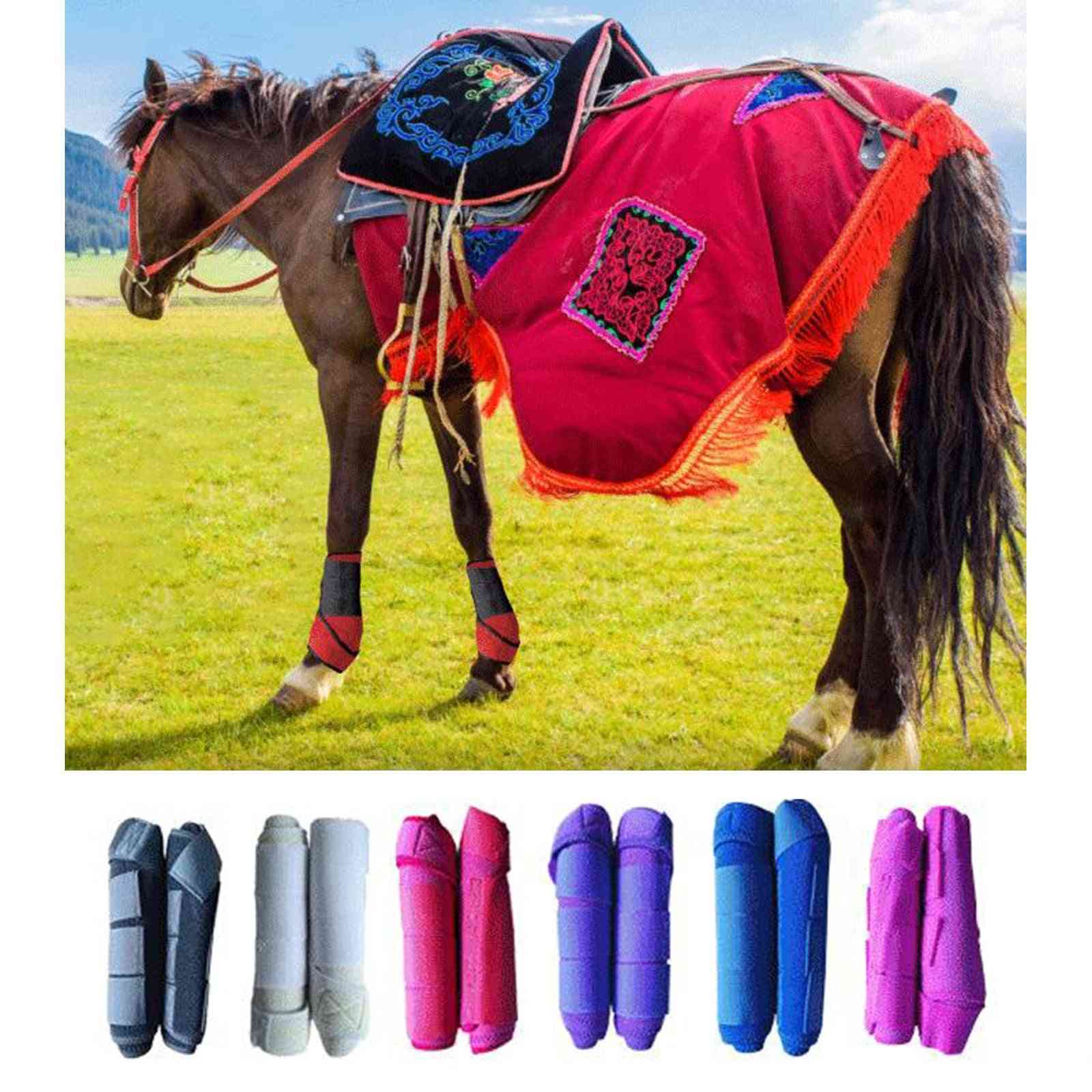 Horse Tendon Pony- Front Leg Wraps, Support Protector Boots