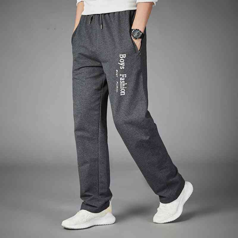 Men Running Pants With Sports Stripe Fitness Tights