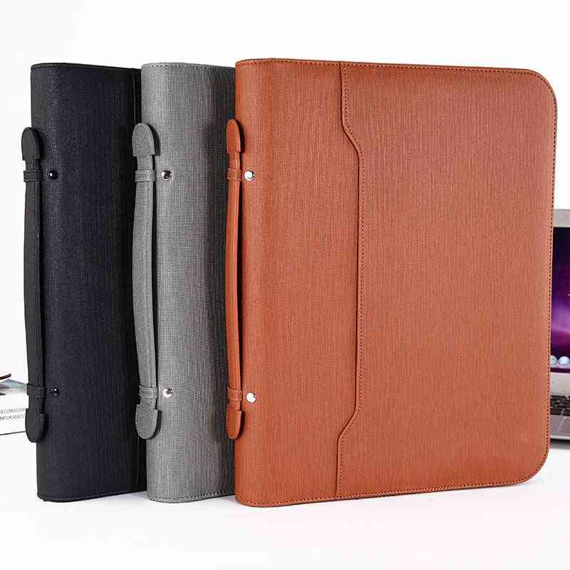 A4 Padfolio File Cabinet Folder & Zipper Bag