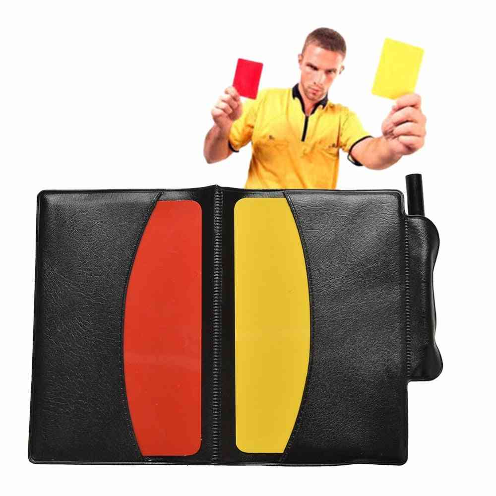 Useful Sport Football Soccer Referee Wallet Notebook With Card