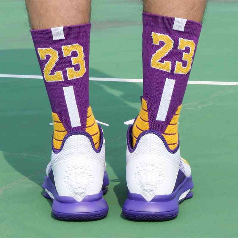 Kosárlabda játékos vastag sport legénység törölköző zokni felnőtteknek
