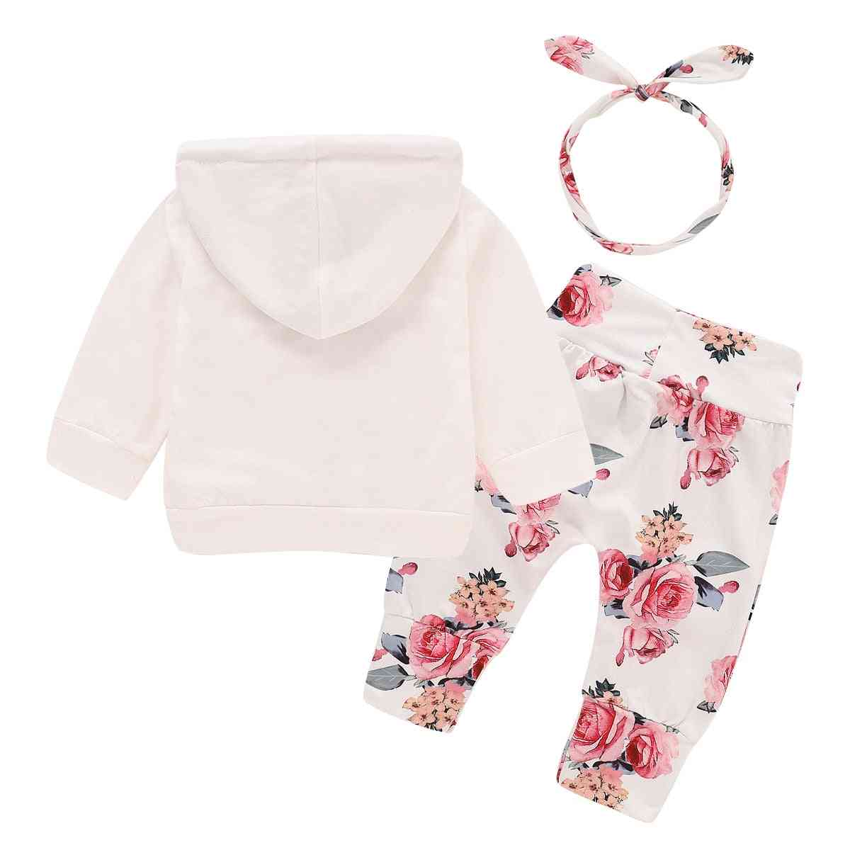 Floral Newborn Baby Girl Clothes, Children's Clothing Girl Tracksuit