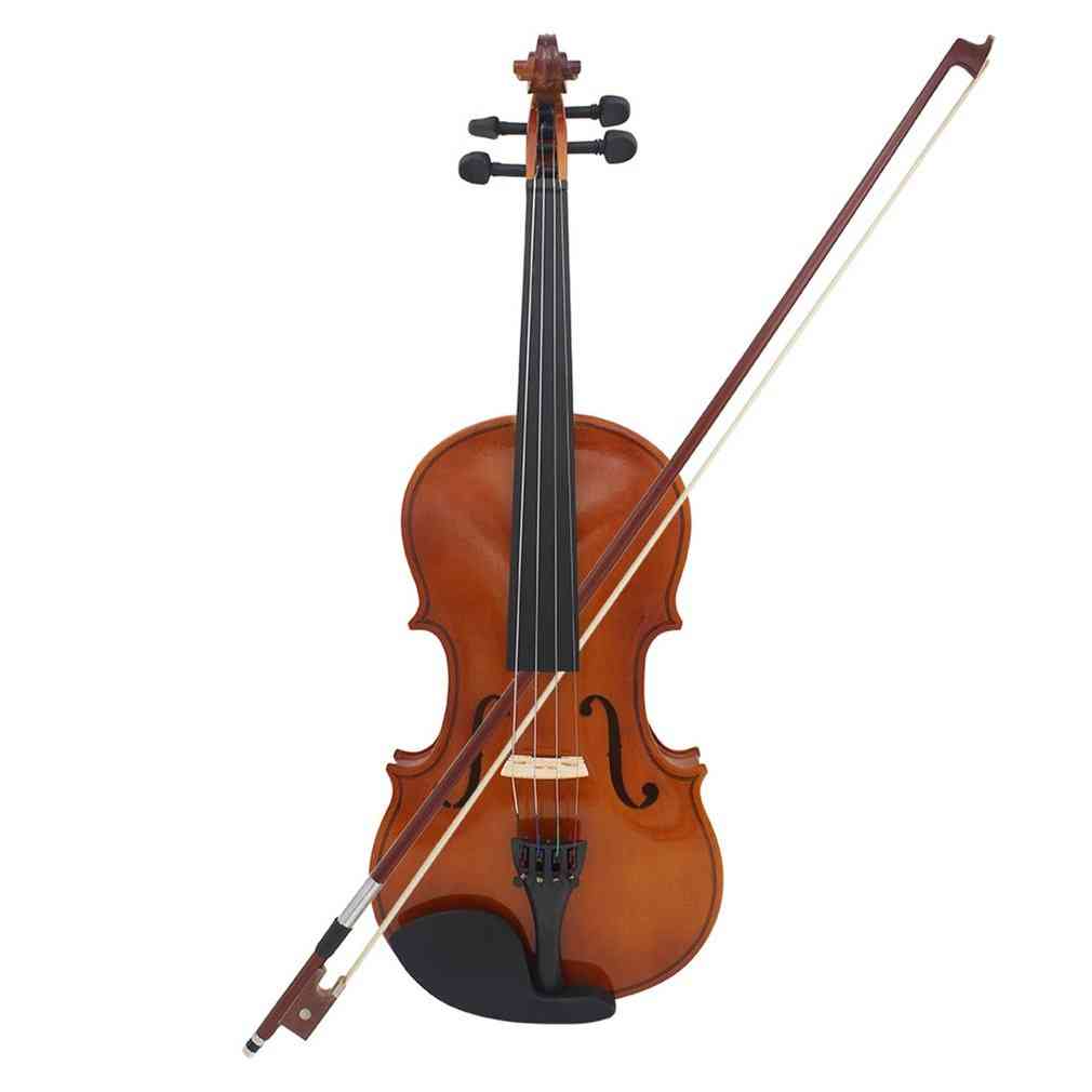 Solid Wood- Acoustic Violin Fiddle For Beginner With Case Rosin