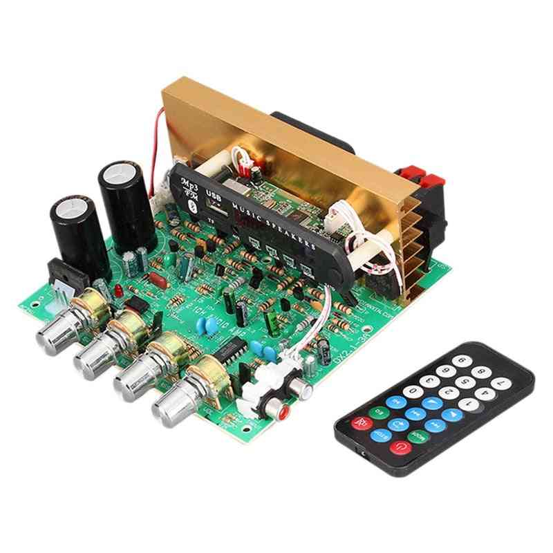 2.1 Channel Subwoofer Amplificador Audio Board With Aux Fm Tf U Disk Home Theater Diy