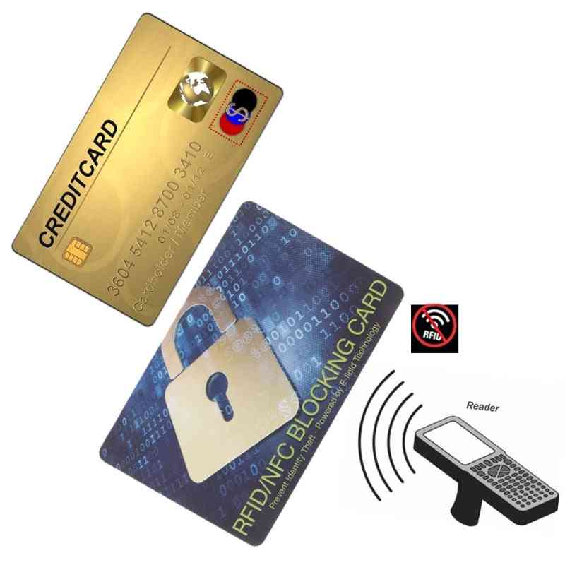 Protezione portatile per carte di credito, segnali nfc di blocco rfid, scudo sicuro per custodie per passaporti, borsellino