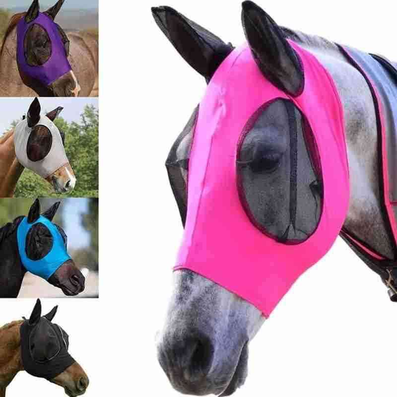 Anti-fly Mesh Equine, Horse Stretch Adjustable, Fly Masks