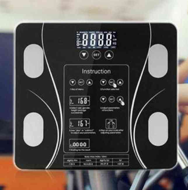 Smart Electronic Led Touching Button Muscle Fitness Weight Scale