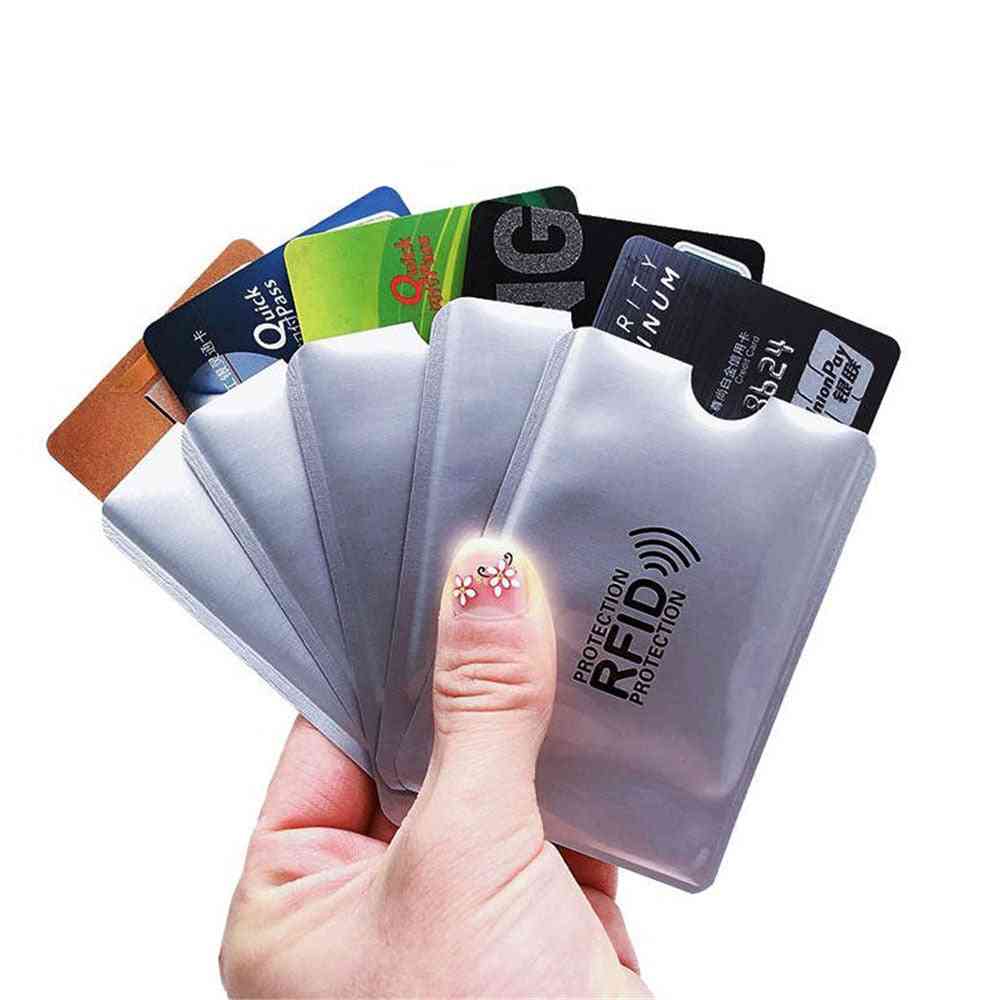 10pcs Rfid Shielded Sleeve Card Blocking Protector