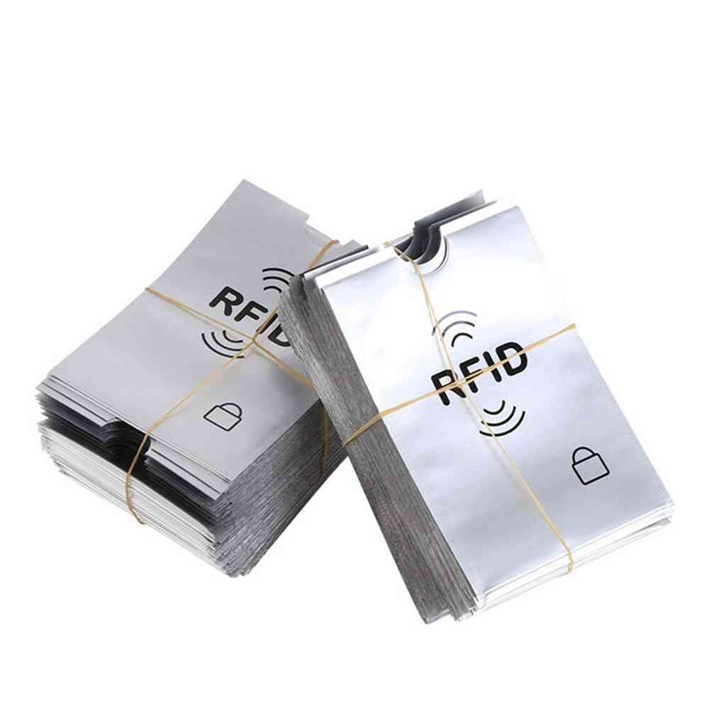10pcs Rfid Shielded Sleeve Card Blocking Protector