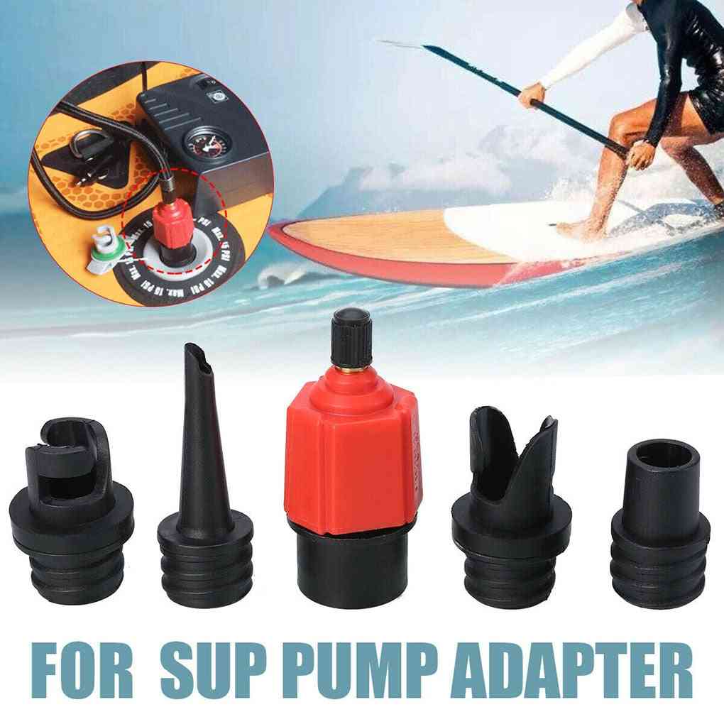 4 Nozzle- Sup Air Pump, Paddle Rubber, Boat Kayak, Air Valve Adaptor