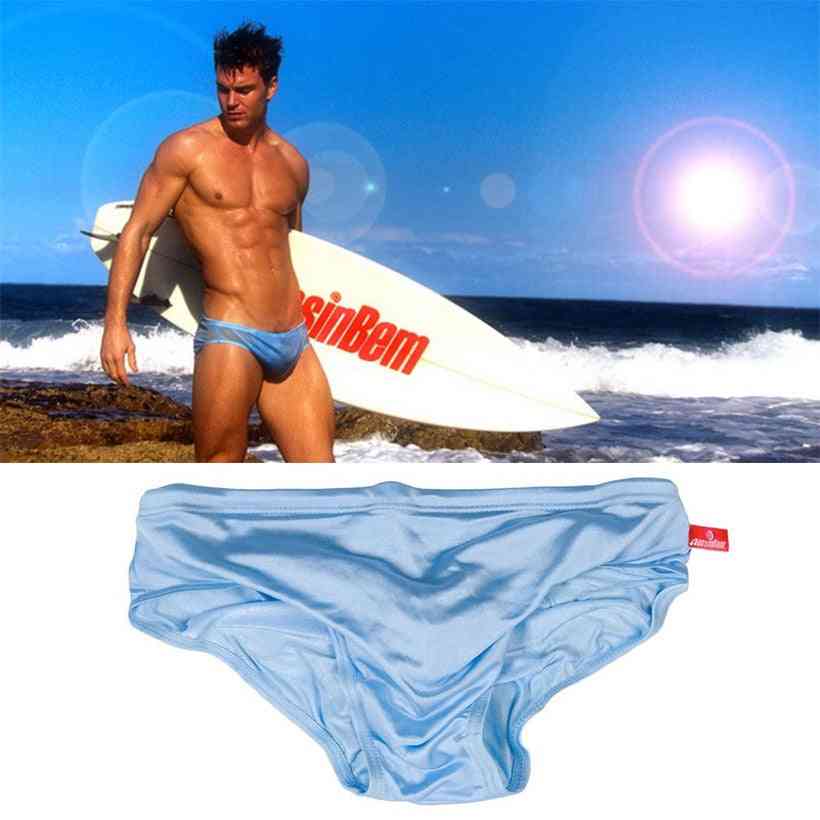 Transparent Briefs Trunks Men's Short Slip Low Waist Sexy Swimsuit