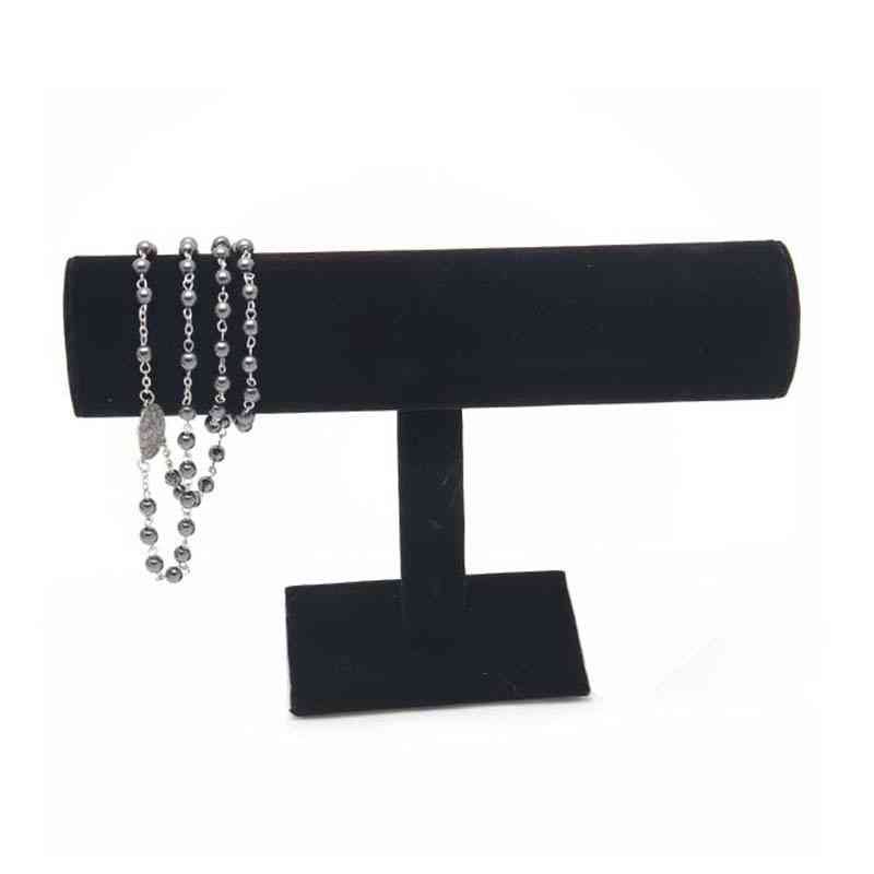 Velvet Bracelet Chain Watch T-bar Rack