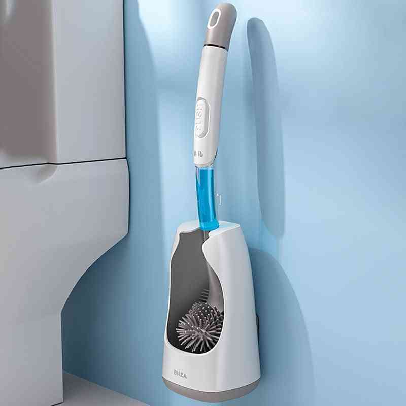 Wall-mounted Toilet Brush With Cleaning Tube