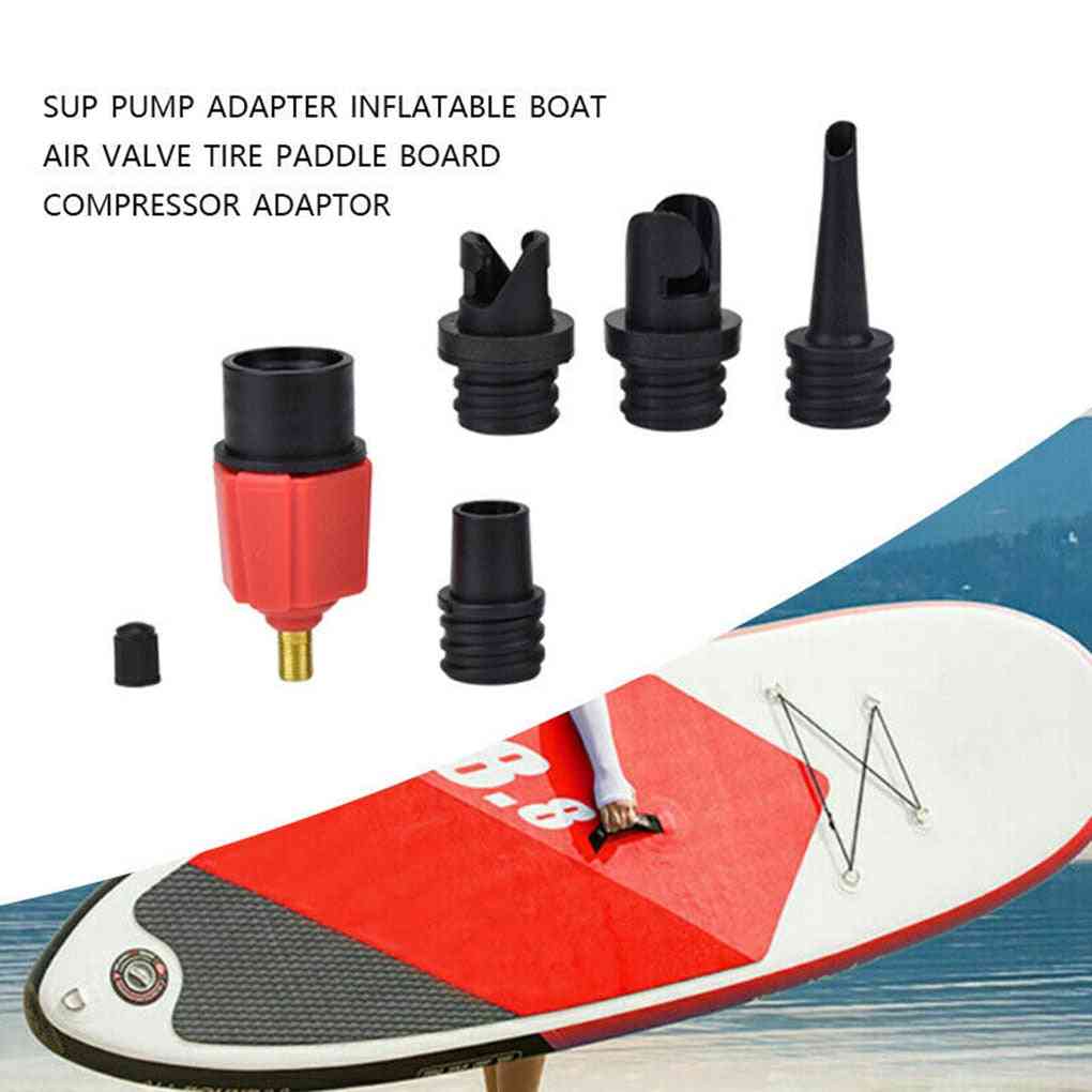Sup Air Pump Adapter Inflatable Paddle Rubber Boat Kayak Valve