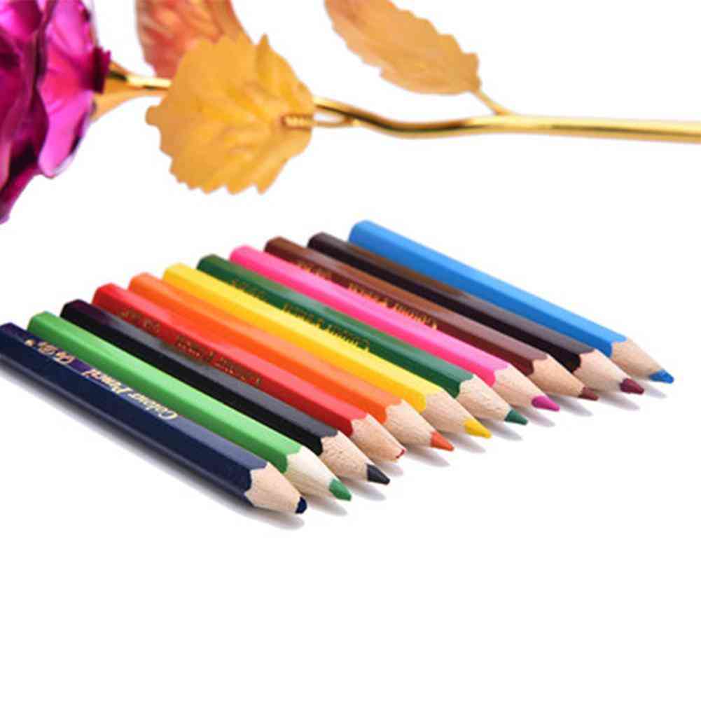 Natural Wood- Colorful Pencils For Drawing Coloring Pen, Art Painting Tool