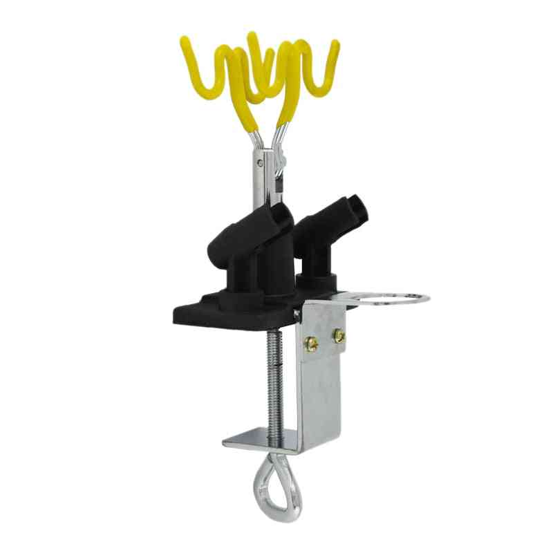 4 Clamp-on Mount, Table Bench Station, Gravity Stand, Airbrush Holder Kit