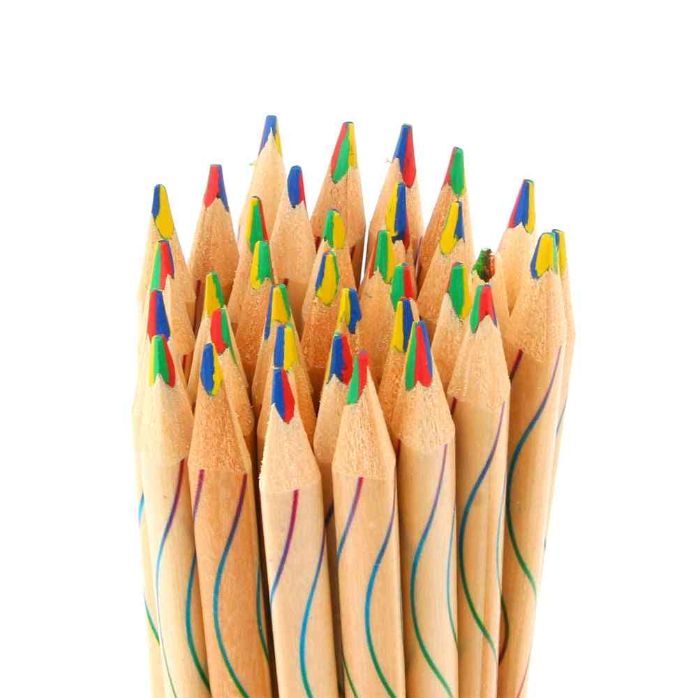 10pcs/lot Diy Cute Kawaii Wooden Colored Pencil