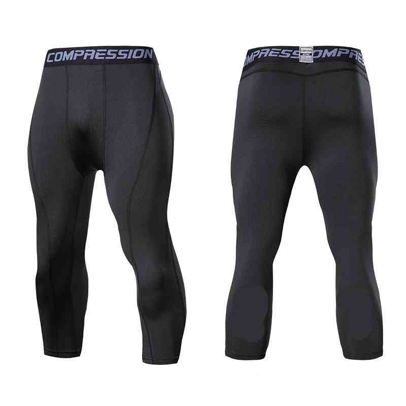 Men's Compression Tight Sports Gym Pants, Quick Dry Trousers