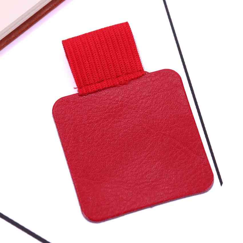 Self-adhesive Leather Pen, Clip Pencil, Elastic Loop For Notebooks