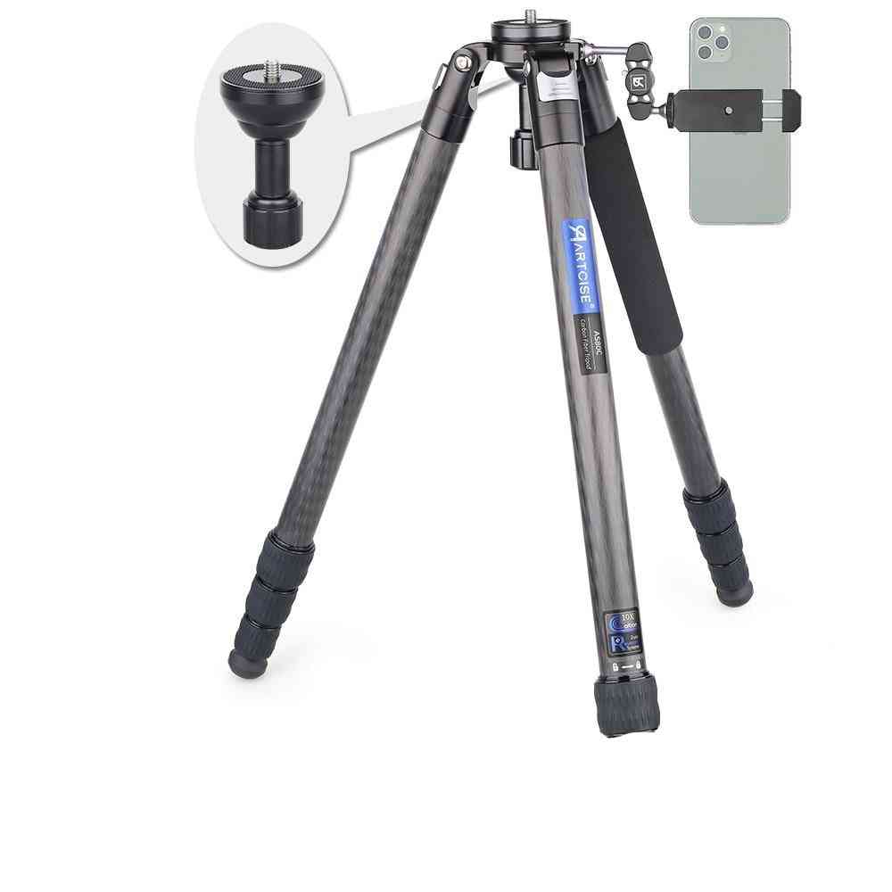 Ultra stabil og letvægts-kulfiber, kamerastativ, skåladapter